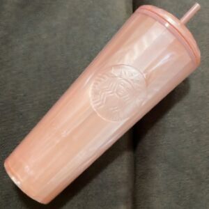 Starbucks Pink Tumbler with Straw
